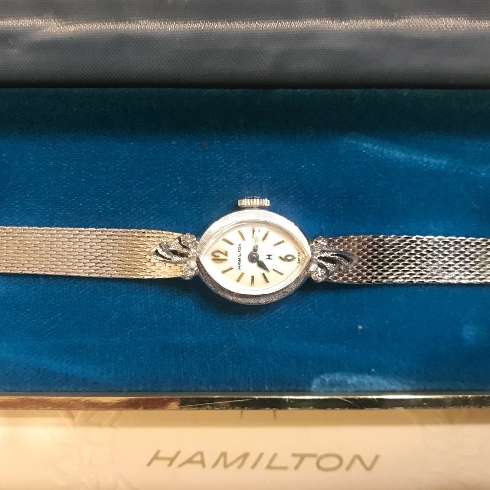 Vintage Deadstock Hamilton WG & Dia watch